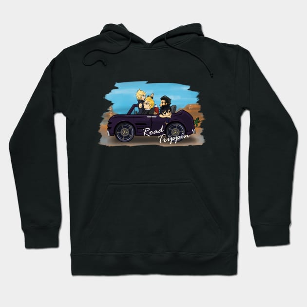 Final Fantasy 15 "Road Trippin'" Hoodie by LittleBearArt